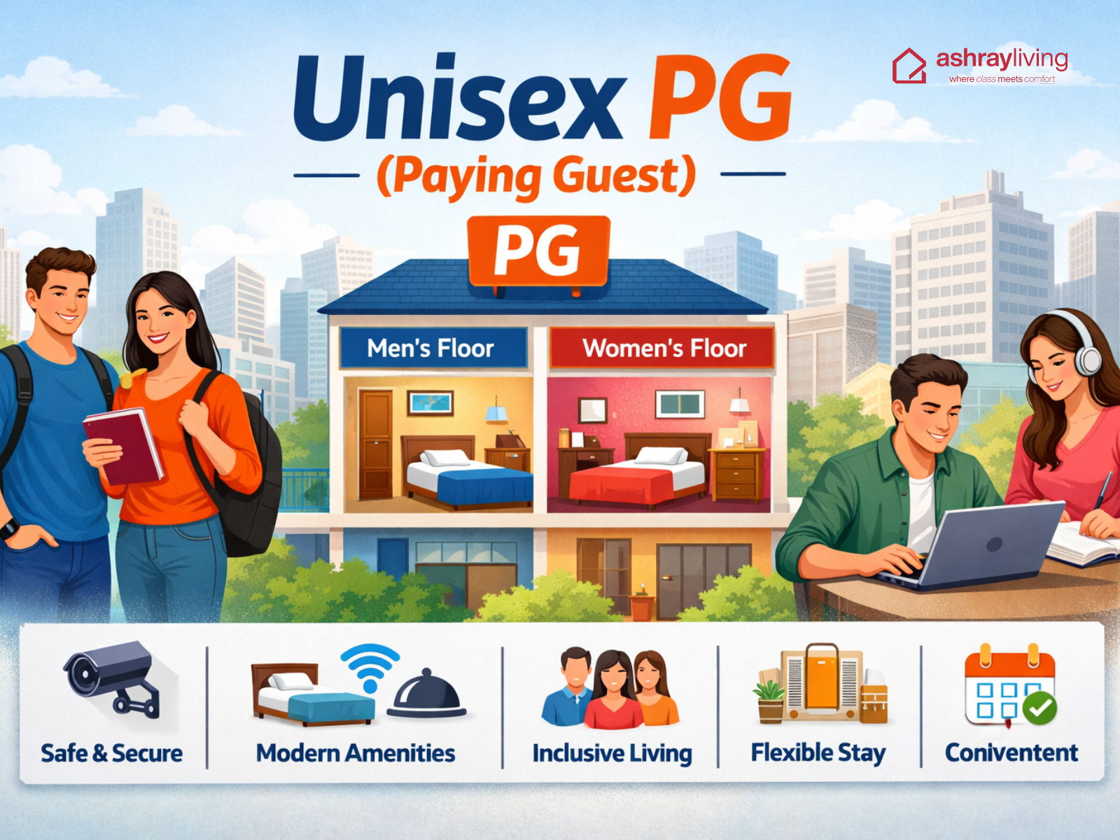 What Is a Unisex PG? Comfortable & Secure Shared Living