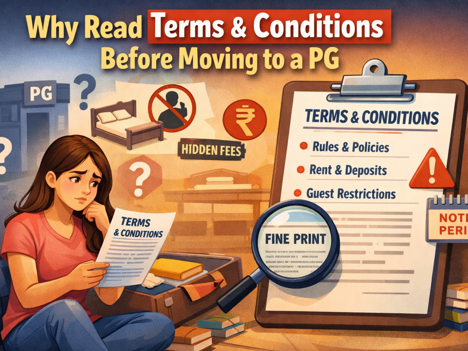 Why You Must Read the Terms and Conditions Before Moving to a PG